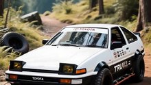 Toyota AE-86 TRUENO trail mode