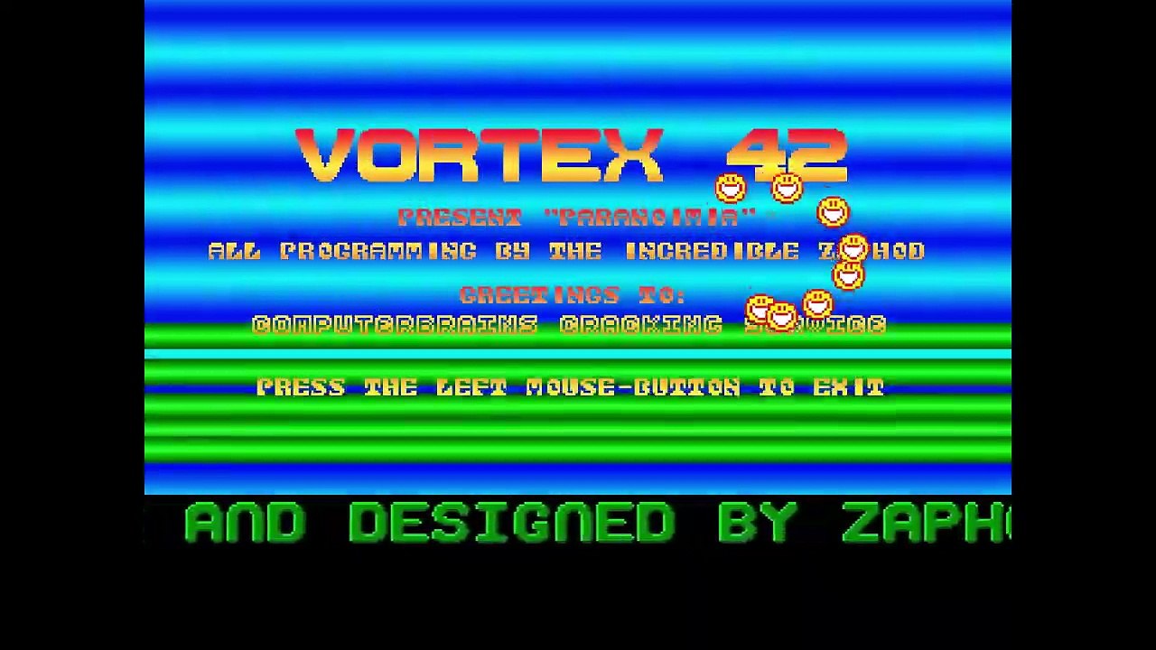 Amiga Demo Paranoimia by Vortex 42