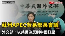 楊珍妮下週赴蘇州出席APEC貿易部長會議 外交部：以共識決反制中國打壓