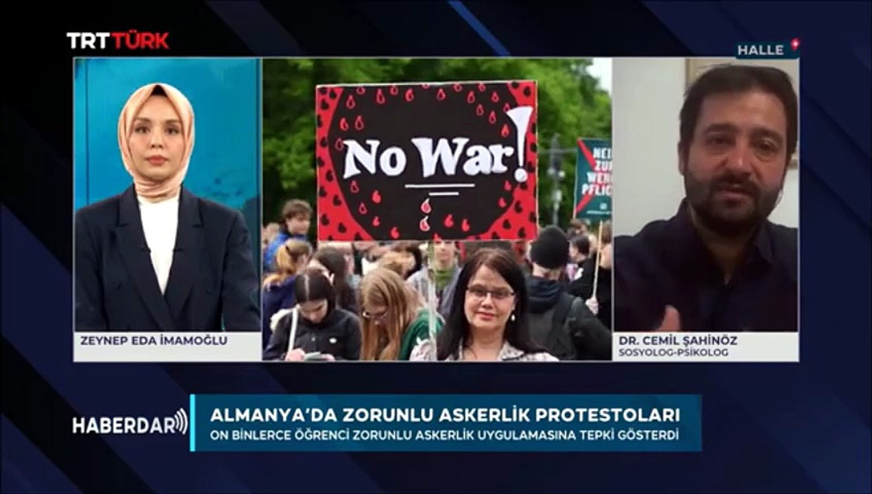 Almanya´da zorunlu askerlik protestoları (TRT Türk, Haberdar, 11.05.2026)