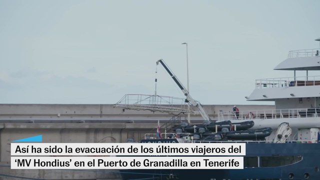 Así ha sido la evacuación de los últimos pasajeros del 'MV Hondius' en Tenerife