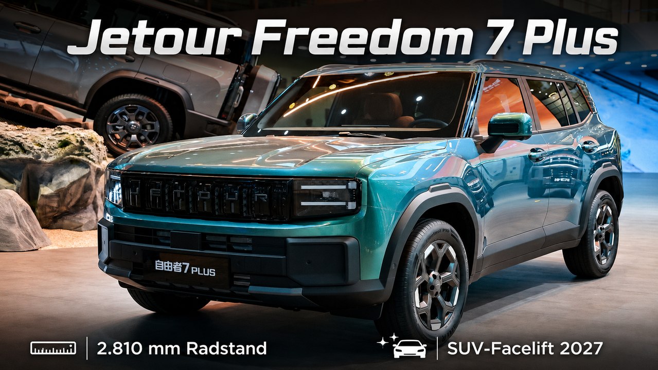 2027 Chery Jetour Freedom 7 Plus: erster Blick aufs neue SUV
