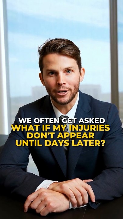Accident just happened… But you feel fine?