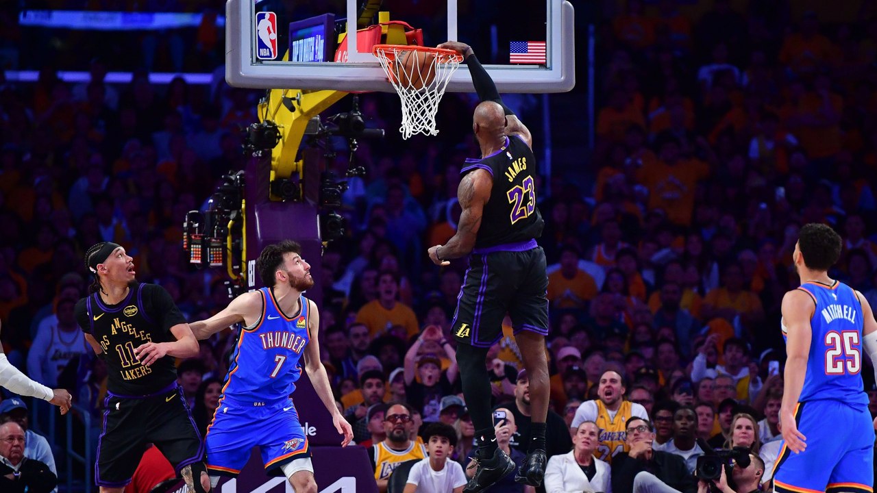 Logo-Dreier und Slam-Dunk: Sind das die letzten LeBron-Highlights?