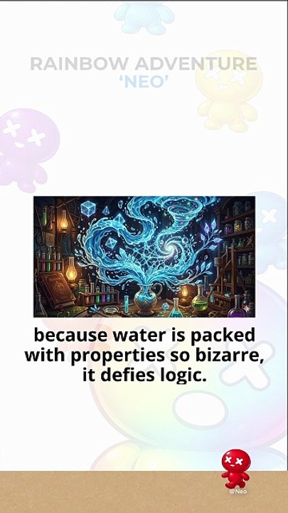 If you squeeze water to its absolute limit, it becomes the most powerful substance on Earth. #NEO #RAINBOWADVENTURE