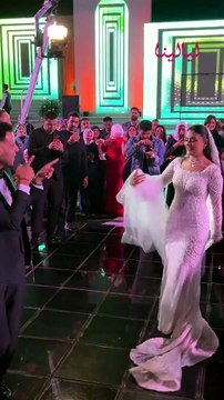 نجل محمد رضوان يراقص عروسه على أنغام وائل جسار في ليلة زفافهما