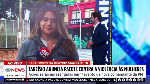 Tarcísio anuncia pacote contra violência a violências às mulheres