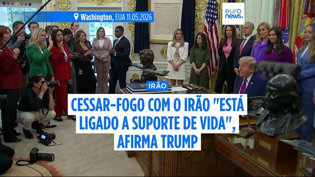 Trump diz que cessar-fogo com o Irão está em suspenso com as negociações num impasse