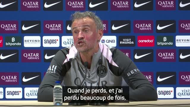 PSG - Luis Enrique : "Je suis surtout fier quand je perds"
