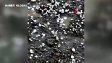 Başkente dolu yağdı!