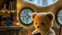 Teddy help grand maa in first snow 🌨️🌨️