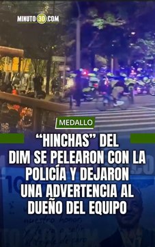 La noche de Copa Libertadores terminó en una batalla campal a las afueras del Atanasio entre hinchas y policía.
