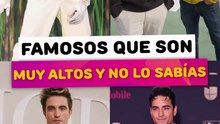 Famosos que son muy altos y no lo sabías