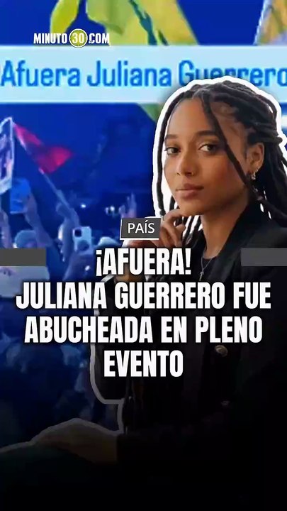 Juliana Guerrero vivió un momento humillante en Valledupar al ser abucheada durante un evento político de Iván Cepeda.