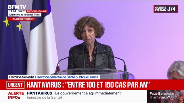 Hantavirus: Globalement, chaque année, entre 150 et 100 cas sont diagnostiqués , détaille Caroline Semaille, directrice générale de Santé publique France