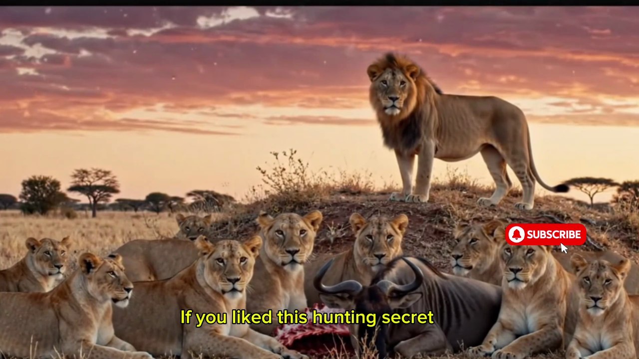 The Lion's Secret Masterclass: Why Strength Isn't Everything! 🦁 #Lion Strategy #Animal Behavior #animalfact#wildlife