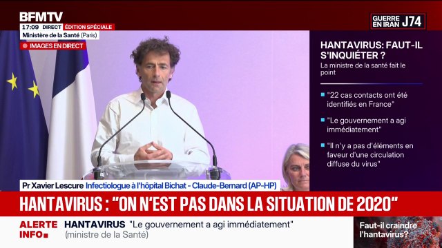 Hantavirus: “L’homme s’infecte essentiellement par les rongeurs”, explique Xavier Lescure, infectiologue à l’hôpital Bichat - Claude-Bernard