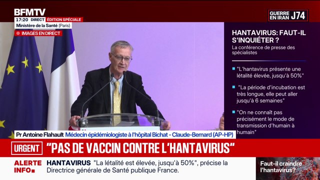 Hantavirus: La situation est assez exceptionnelle et assez inédite , observe Antoine Flahault, médecin épidémiologiste