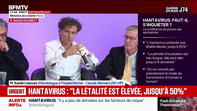 Hantavirus: Sur le papier, la transmissibilité est faible , assure Xavier Lescure, infectiologue