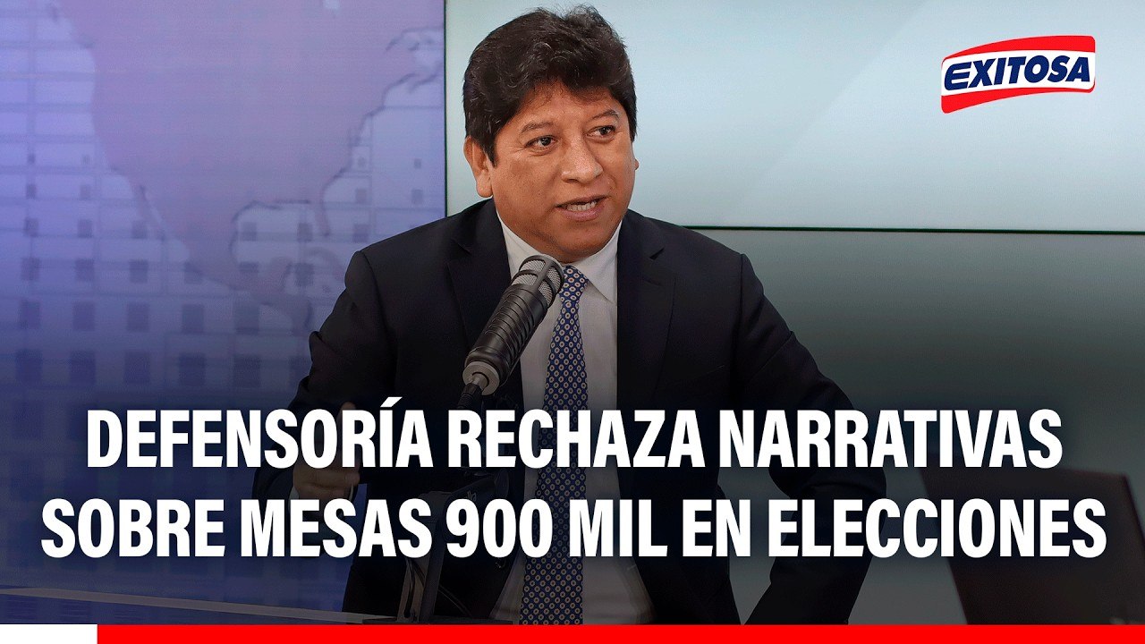 Defensoría rechaza narrativas sobre Mesas 900 mil en elecciones