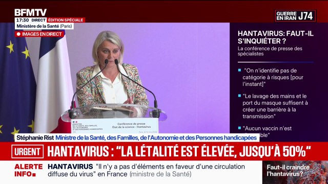 Hantavirus: la ministre de la Santé indique que des enfants se trouvent parmi les cas contact en France