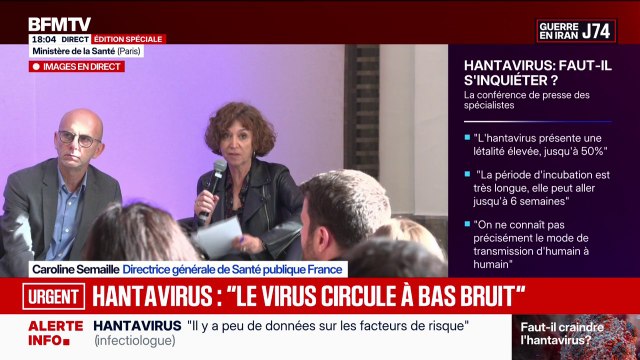 Hantavirus: On peut s'attendre à ce qu'il y ait d'autres cas parmi les passagers du navire , explique Caroline Semaille, directrice générale de Santé publique France