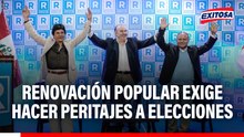 Renovación Popular exige a los organismos electorales abstenerse de proclamar resultados y hacer peritaje a elecciones