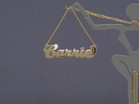 Personalized Jewelry Diamonds Gold Name necklace Pendant