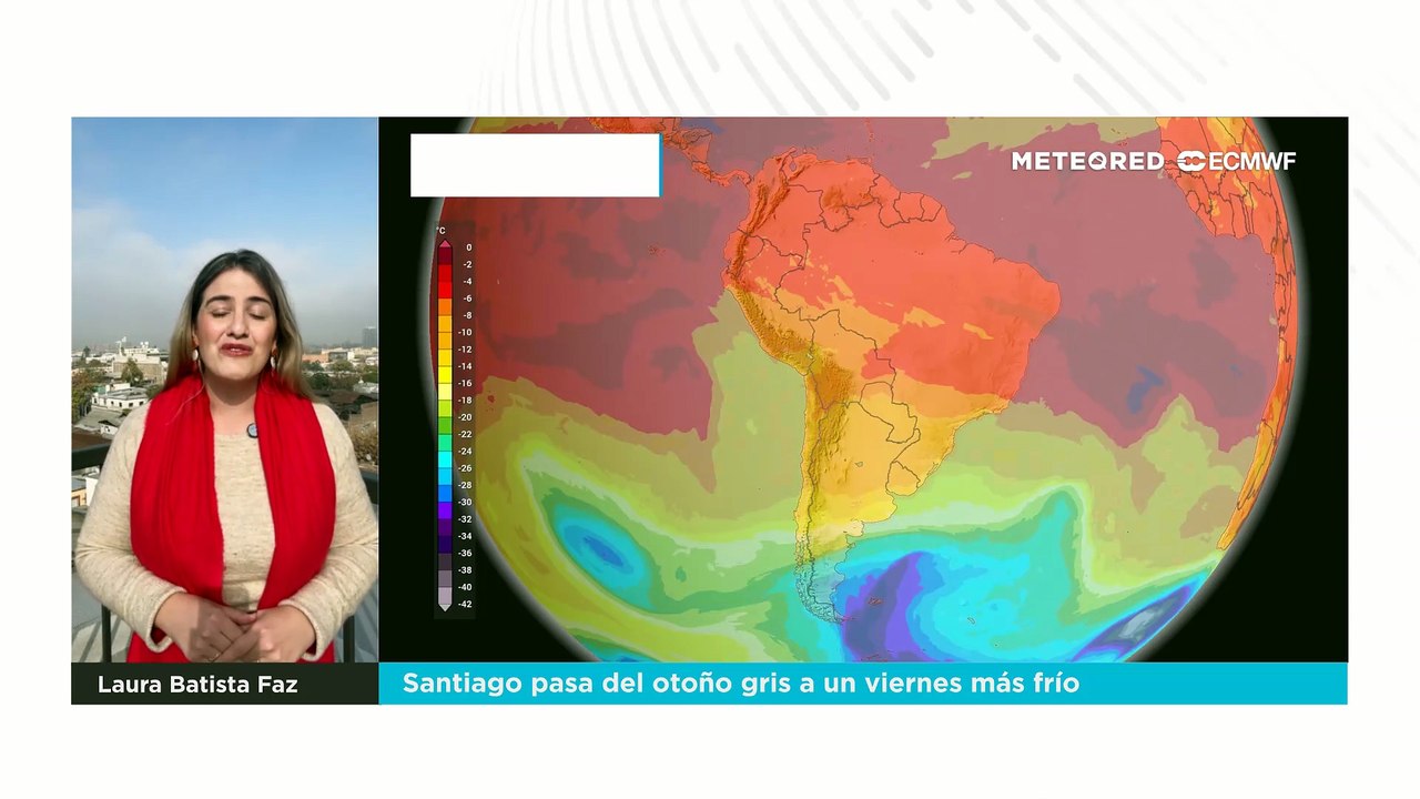 Santiago pasa del otoño gris a un viernes más frío