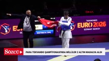 Para tekvandocu Mahmut Bozteke ve Gamze Özcan Avrupa Şampiyonası’nda altın madalya kazandı