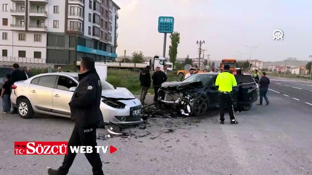 Aksaray'da zincirleme trafik kazasında 4 kişi yaralandı