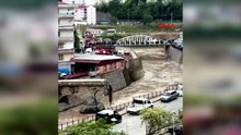 Artvin'de dereye düşen çocuk iple kurtarıldı