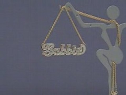 Diamonds Personalized Jewelry Gold Name necklace Pendant