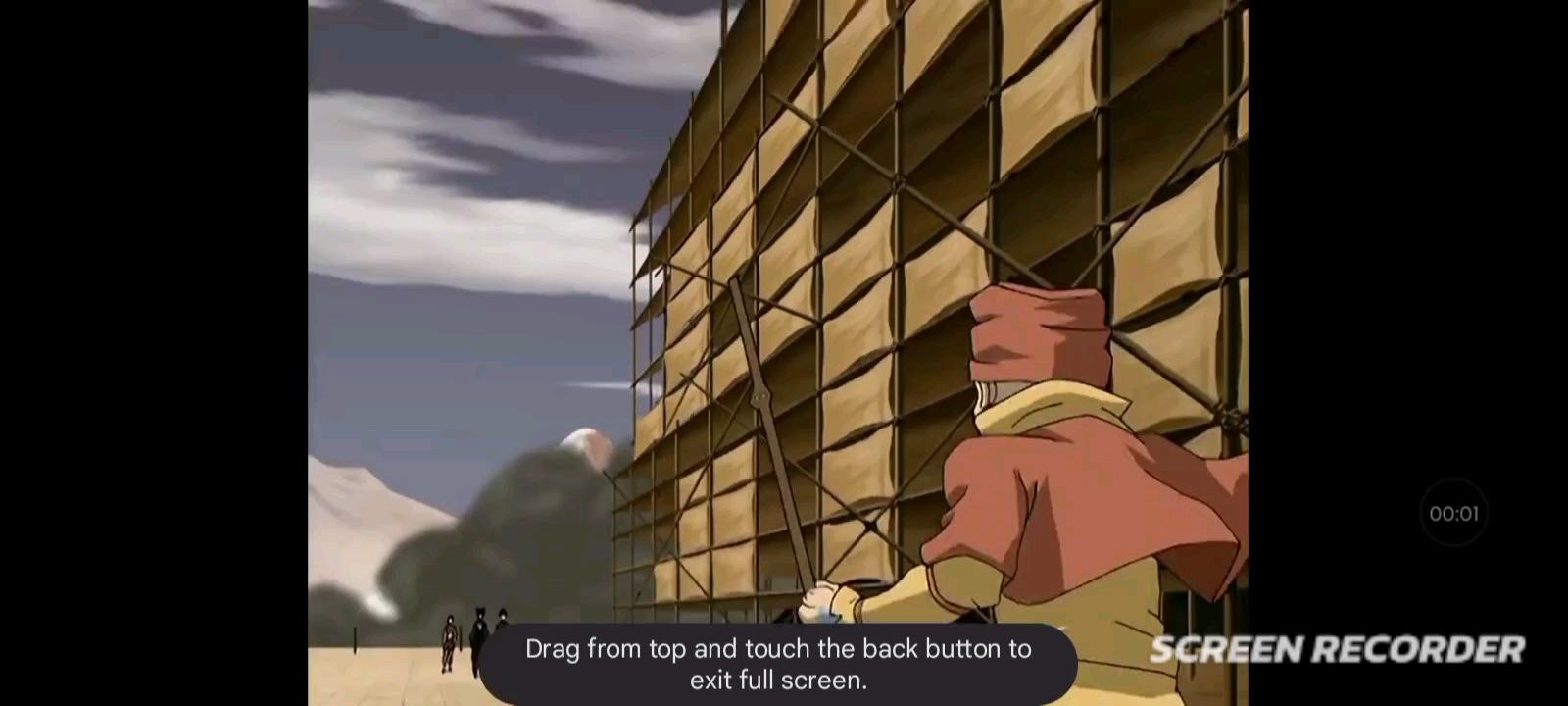 Team Avatar tries to rescue King Bumi no sound all action cut