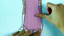 Dress sketch using pattern tape! 👗✨