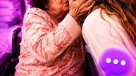 Grandmother Welcomes Her Granddaughter With A Cherished Kiss