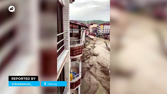 Torrential rains trigger catastrophic flooding in Samsun, Turkey