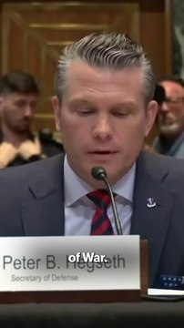 Anti-Iran war protester hijacks Pete Hegseth senate hearing
