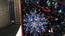 Cosmic Stars & Moon Kaleidoscope 7.5” Handmade Triangular Prism Optical Toy Gift Box for Adults & Kids