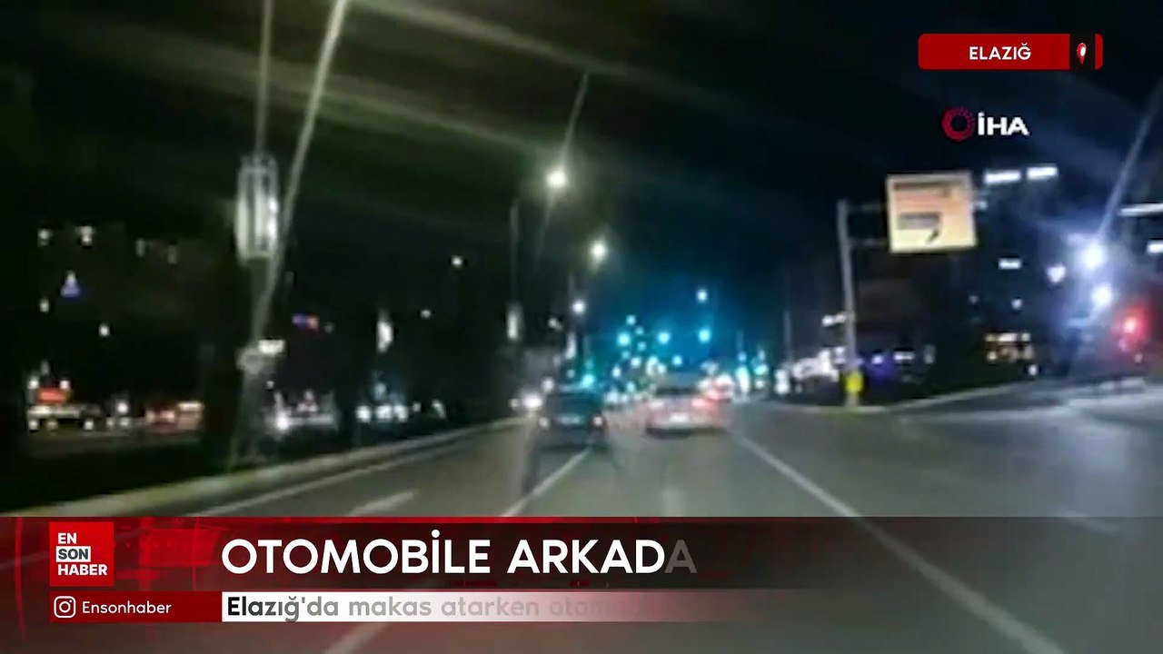 Elazığ'da makas atarken otomobile arkadan çarptı