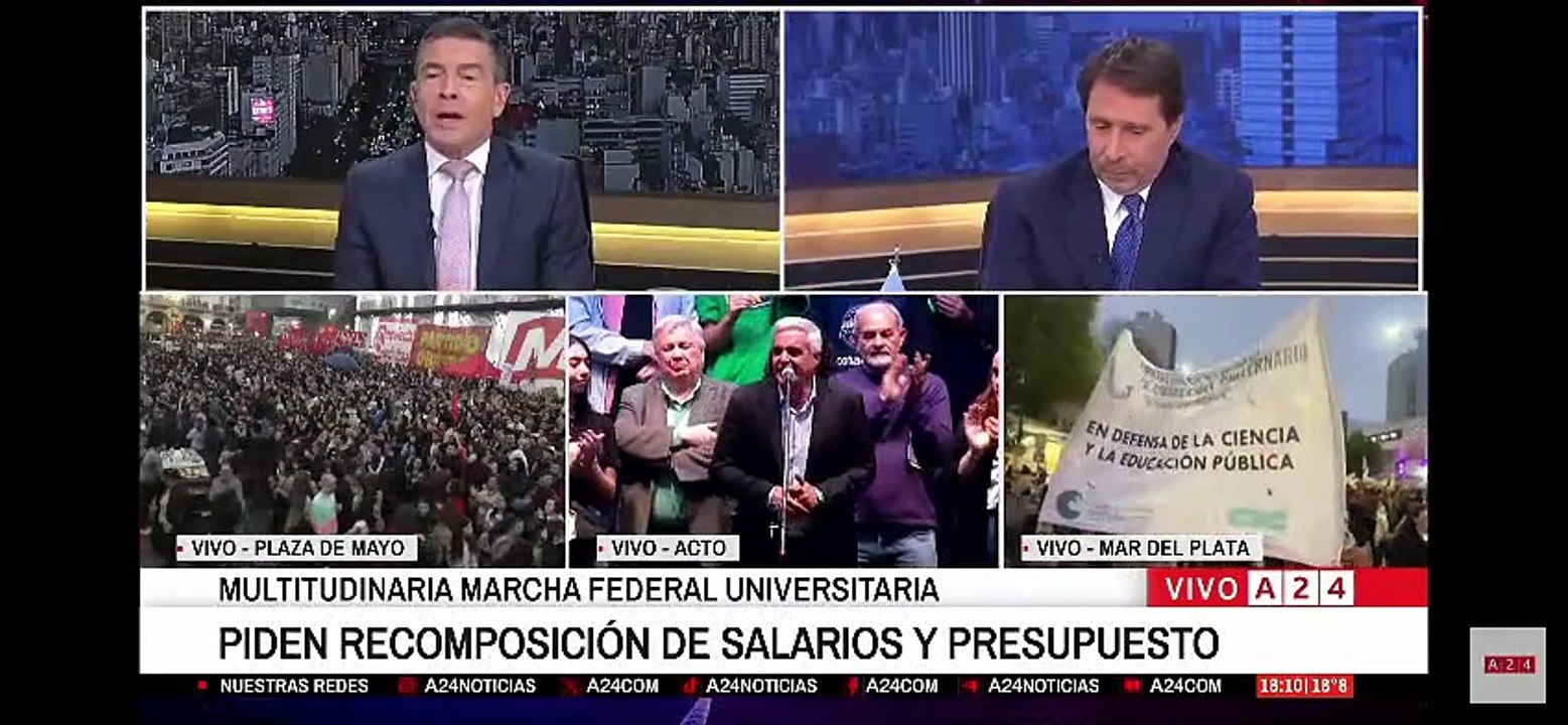 El exabrupto de Feinmann al hablar del "tema Adorni" y Javier Milei: "Le importa un..."