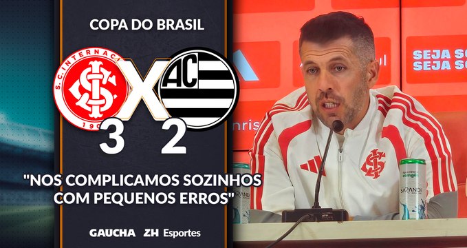 Pezzolano fala após classificação do Inter na Copa do Brasil