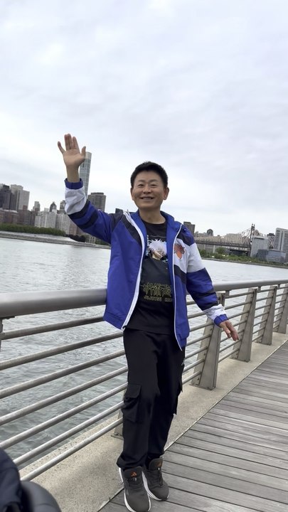 Nelson Wang visited the Hunters Point South Waterfront Park in Long Island City on May 11, 2026.