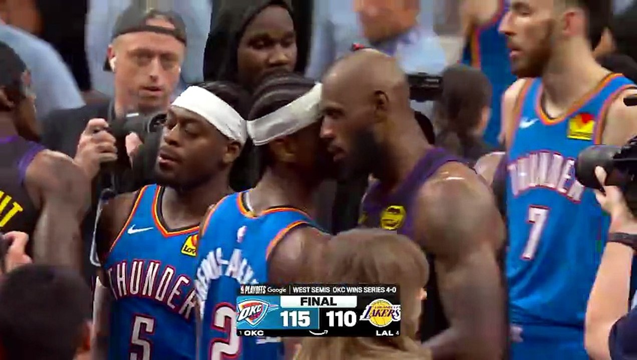 LeBron James Walks Off After Lakers Eliminated By Thunder