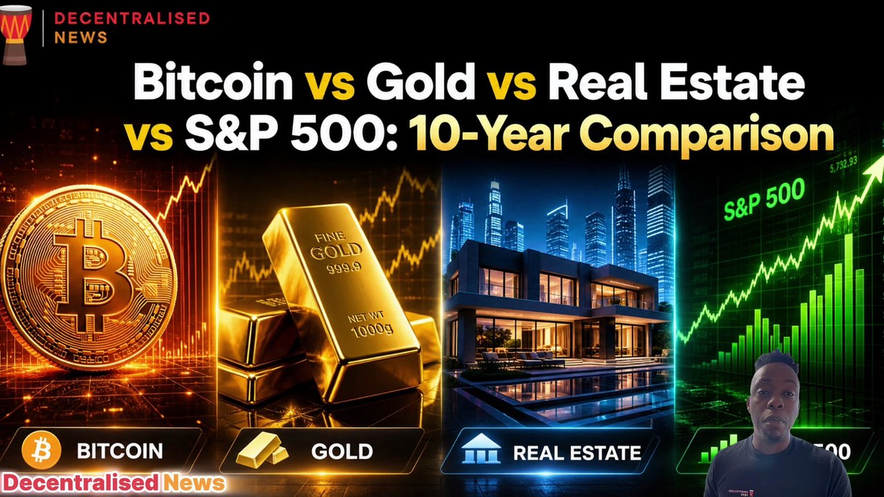 Bitcoin vs Gold vs Real Estate vs S&P 500- 10-Year Return Comparison