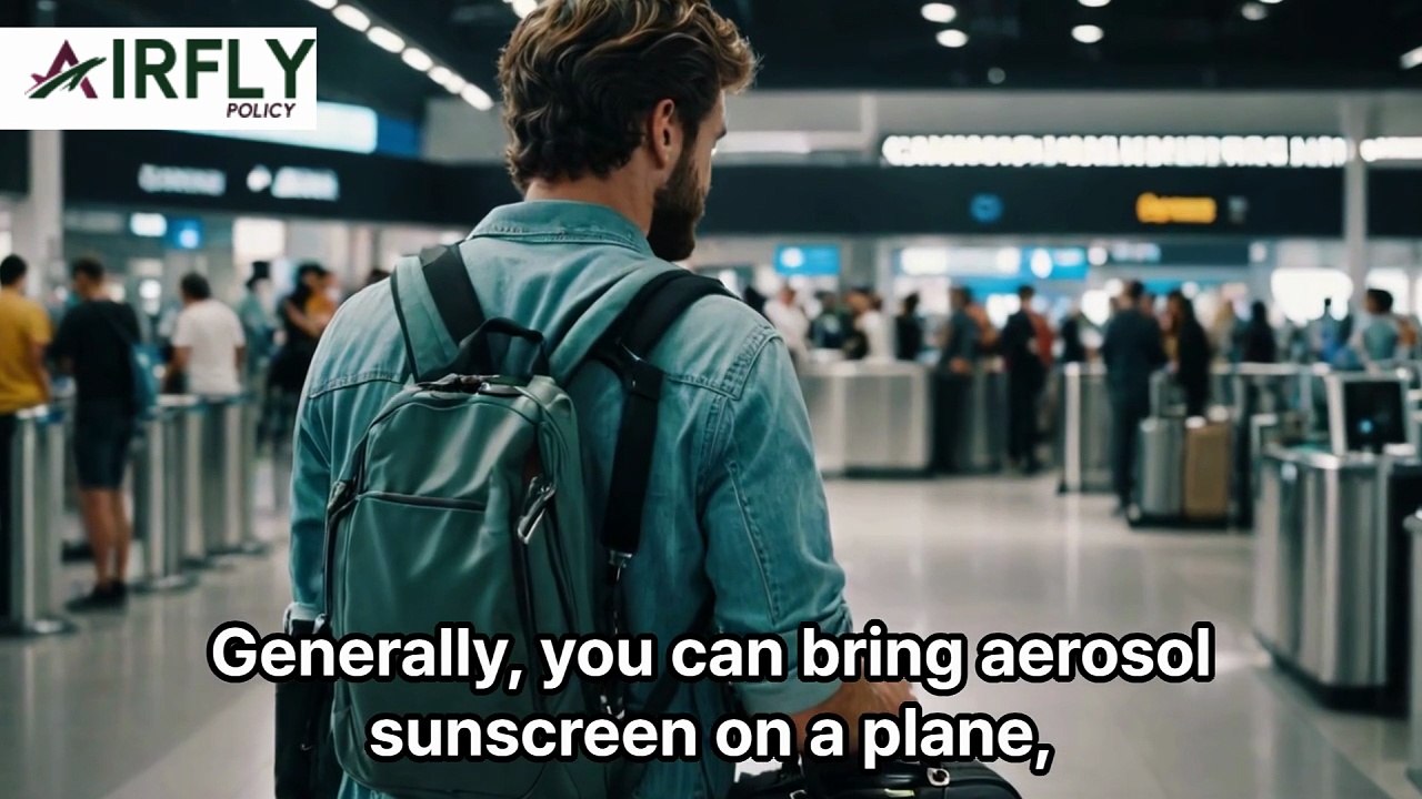 Can I Fly With Aerosol Sunscreen