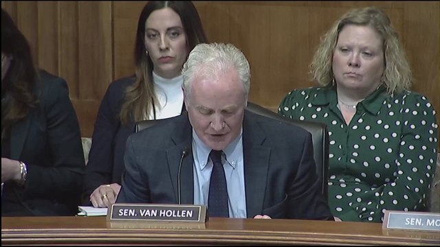 MOMENT: FBI Director Patel denies excessive drinking in heated exchange with Sen Van Hollen