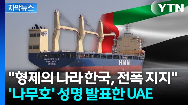 [자막뉴스] 이건 테러 비판 쏟아낸 UAE...드론이 나무호 공격? / YTN