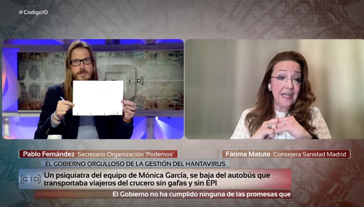 La consejera de Sanidad de Ayuso hunde al 'quiosquero' de Podemos por tapar la chapuza del hantavirus con el '7.291': "Ustedes, cero escaños en Madrid"