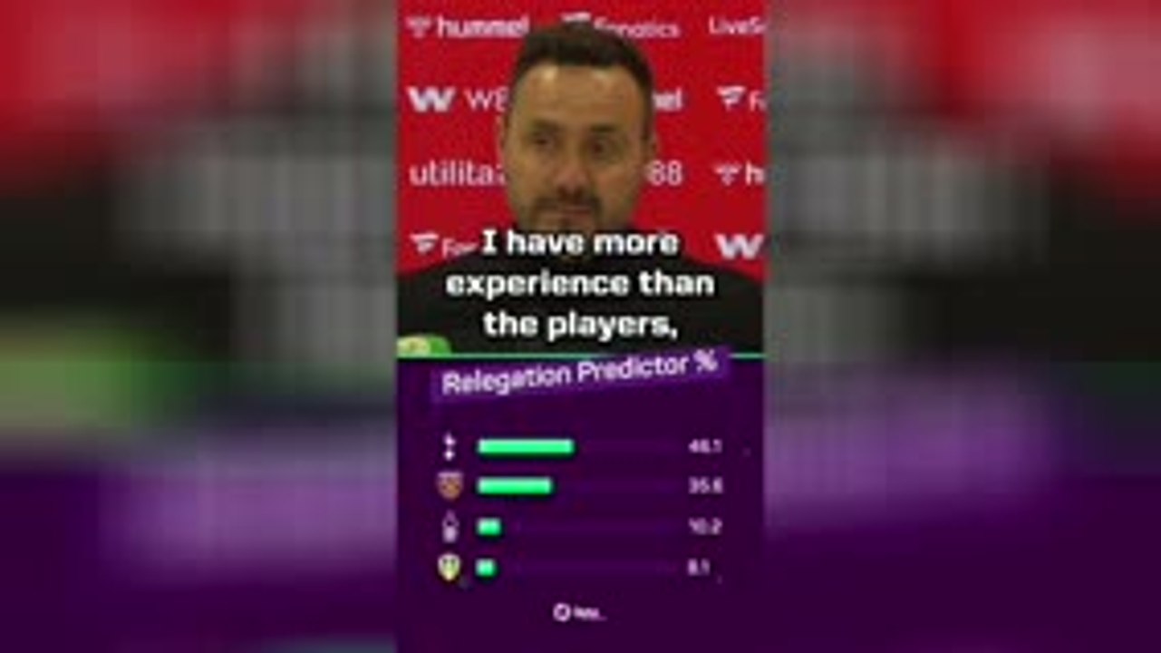 De Zerbi wants Spurs to win just ONE game